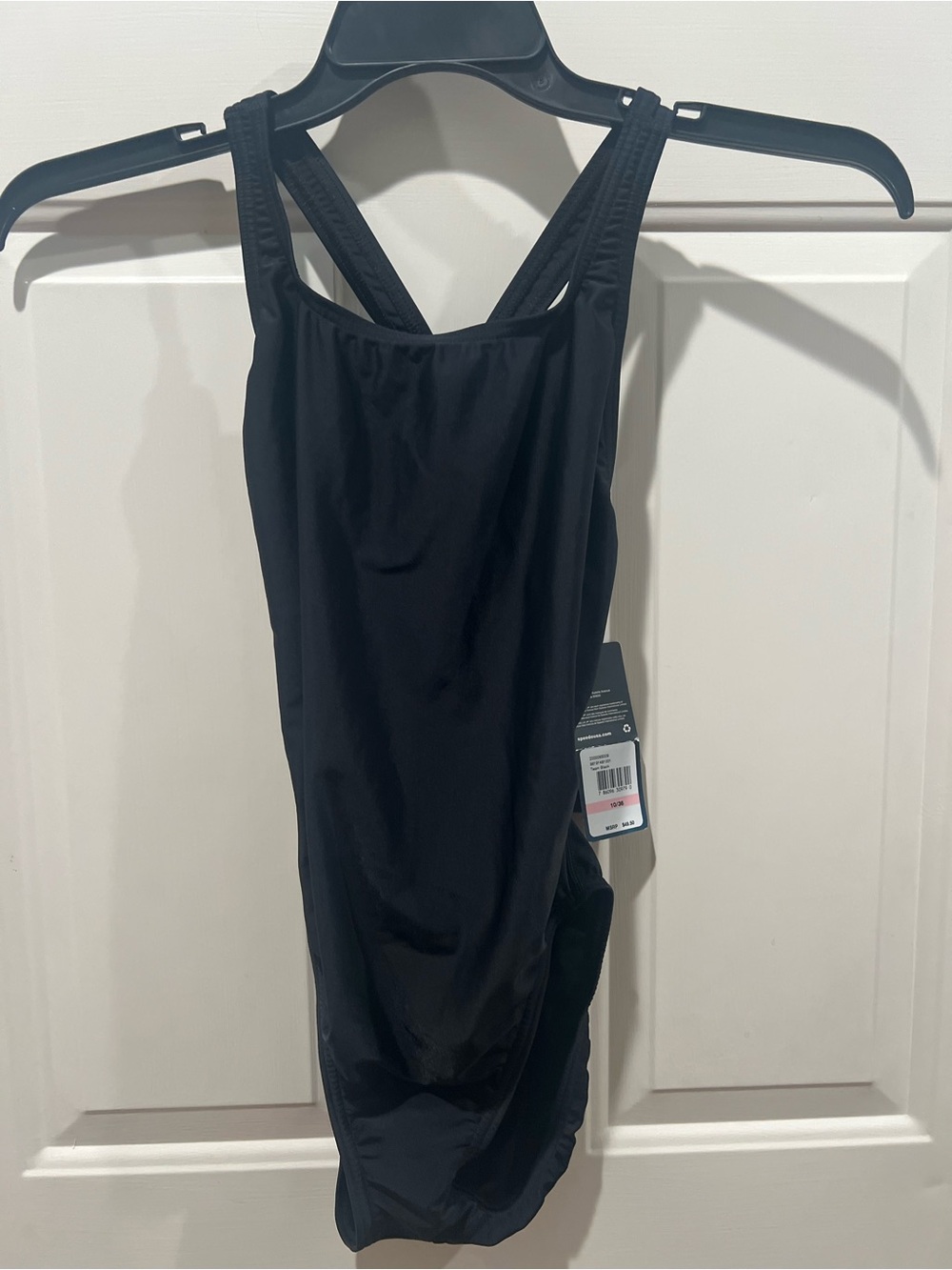 Speedo Black Logo One-Piece Swimsuit